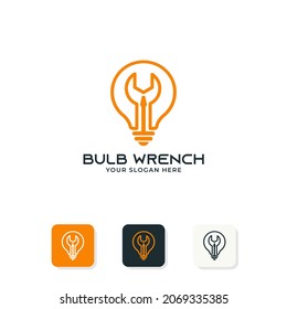 bulb screwdriver wrench combination logo