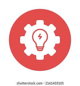 bulb setting Vector icon which is suitable for commercial work and easily modify or edit it

