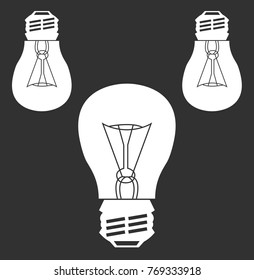 Bulb silhouette ( flashbulb )