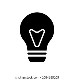 bulb, simple icon