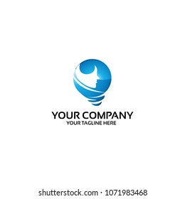 bulb smart logo template