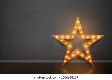 Bulb star in room