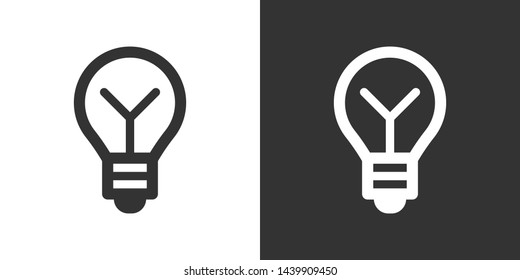 Bulb Symbol Sign Icon Vector