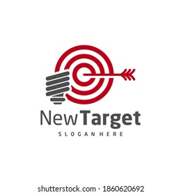 
Bulb Target logo vector template, Creative Target logo design concepts, Icon symbol, illustration