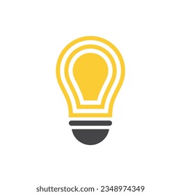 Bulb technology illustration logo icon vector design