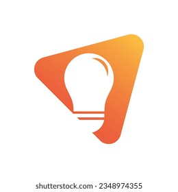 Bulb technology illustration logo icon vector design
