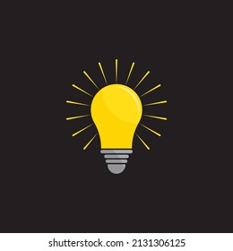 Bulb technology ilustration logo vector design