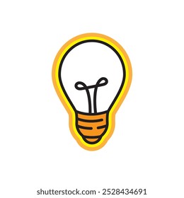 Diseño de Vector de logotipo de ilustración de tecnología de bombilla