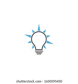 Bulb technology logo vector template