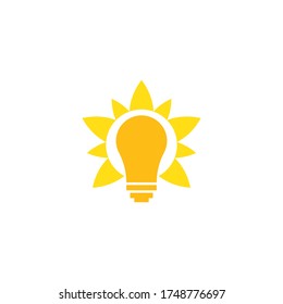 Bulb technology logo vector template