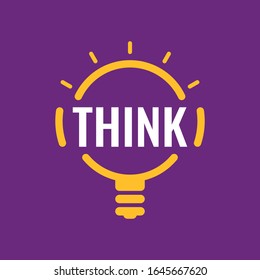 bulb and think word.  