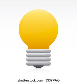 Bulb. Vector in Adobe Illustrator EPS for multiple applications.