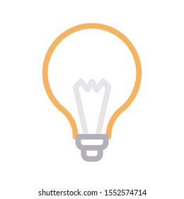 bulb vector colour line icon