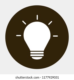 bulb vector icon 10 eps
