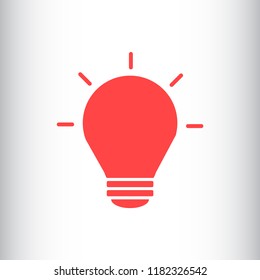 bulb vector icon 10 eps