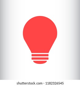 bulb vector icon 10 eps