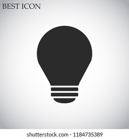 bulb vector icon 10 eps