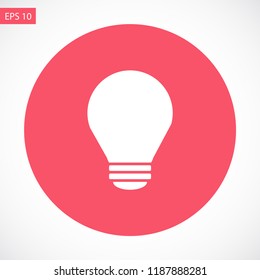 bulb vector icon 10 eps