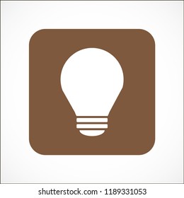 bulb vector icon 10 eps