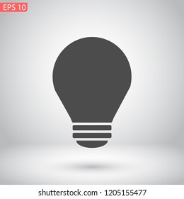 bulb vector icon 10 eps