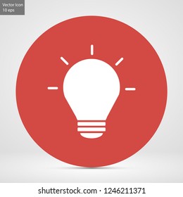 bulb vector icon 10 eps