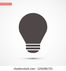 bulb vector icon 10 eps