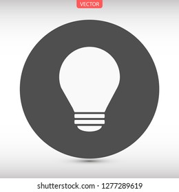 bulb vector icon 10 eps