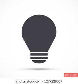 bulb vector icon 10 eps