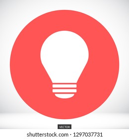 bulb vector icon 10 eps