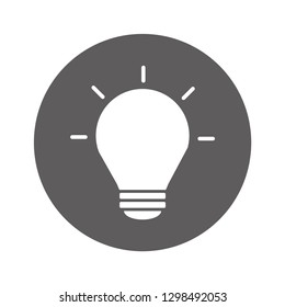 bulb vector icon 10 eps