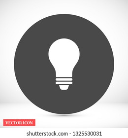 bulb vector icon 10 eps