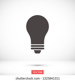 bulb vector icon 10 eps