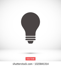 bulb vector icon 10 eps