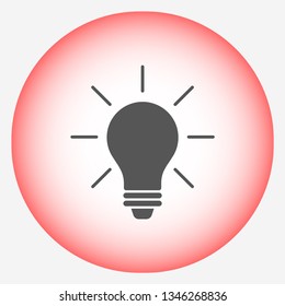bulb vector icon 10 eps