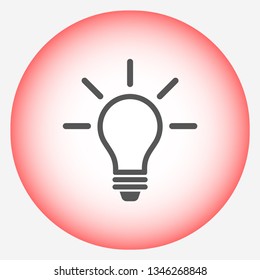 bulb vector icon 10 eps