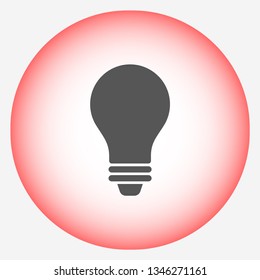bulb vector icon 10 eps