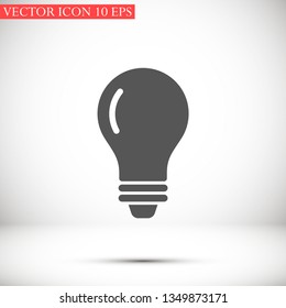 bulb vector icon 10 eps
