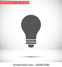 bulb vector icon 10 eps