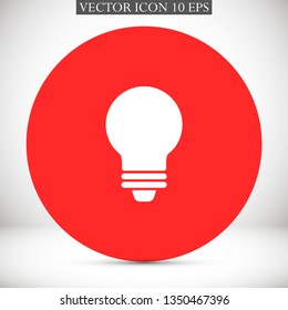 bulb vector icon 10 eps