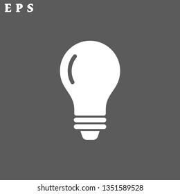 bulb vector icon 10 eps