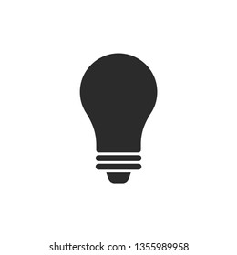 bulb vector icon 10 eps