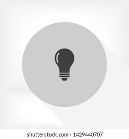 bulb vector icon 10 eps , Lorem ipsum Flat design