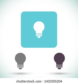 bulb vector icon 10 eps , Lorem ipsum Flat design