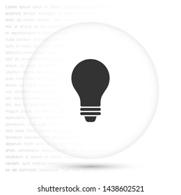 bulb vector icon 10 eps , Lorem ipsum Flat design