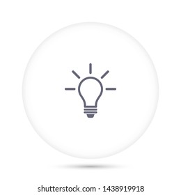 bulb vector icon 10 eps , Lorem ipsum Flat design
