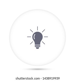 bulb vector icon 10 eps , Lorem ipsum Flat design