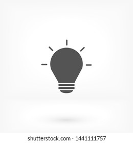 bulb vector icon 10 eps , Lorem ipsum Flat design