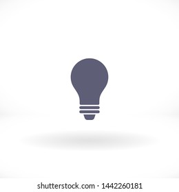 bulb vector icon 10 eps , Lorem ipsum Flat design
