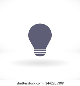 bulb vector icon 10 eps , Lorem ipsum Flat design
