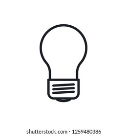 bulb vector icon